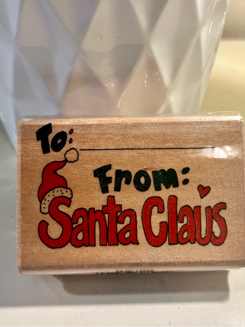 1999 Westwater Enterprises Santa Claus wooden rubber stamp